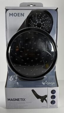 Moen Engage Magnetix 26009BL Head Shower & Rain shower - Black - New